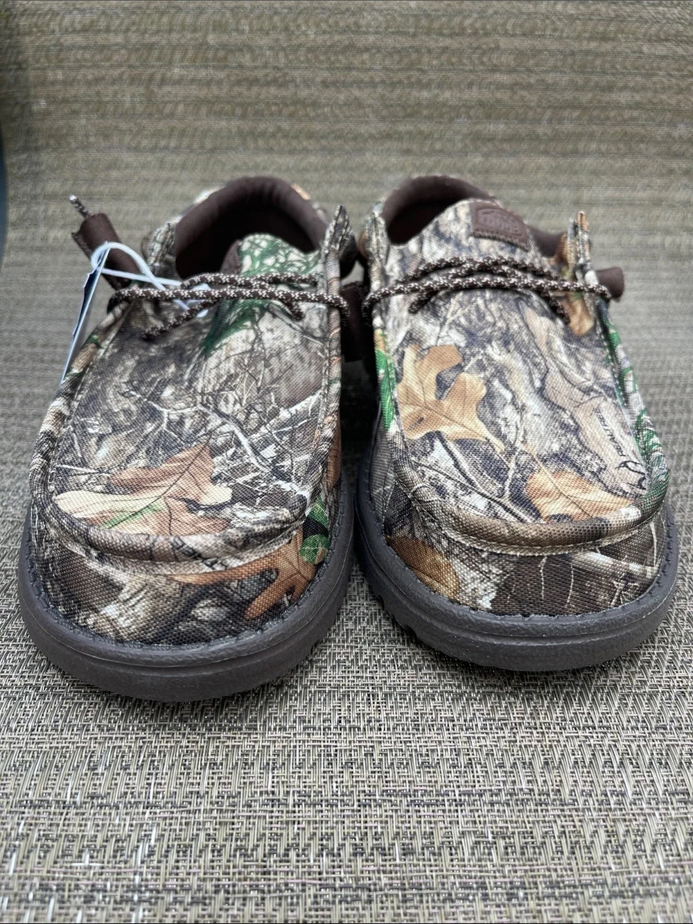 Hey Dude Wally Realtree Edge Camo Brown/Natural Mens 9M Slip On Shoes